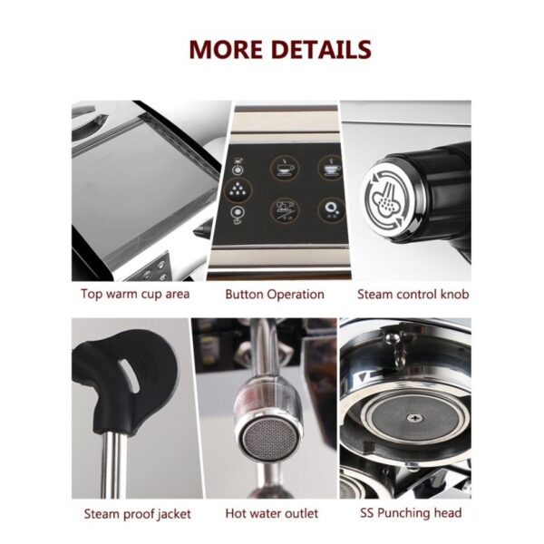 Gemilai Commercial Coffee & Espresso Machine Single Head