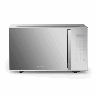 Hisense Microwave 30L 700W Solo Digital Touch Display, 6 Levels, Mirror Finish Silver H30MOMS9H