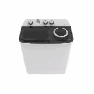 Hisense Washing Machine 6kg Manual, Twin Tub, Rust Proof, Plastic Body, Low Noise, White WSXL601