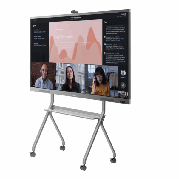 Hisense 86" Mobile Screen Cart Digital Interactive Board, Perfect Mounting Solution, Easy to Assemble MC086C