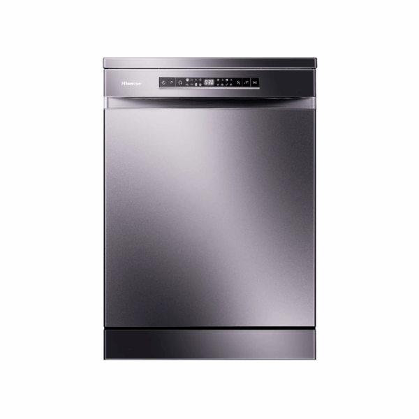 Hisense 15 Place Dishwasher with 8 Programs, LED Display, Touch Control, Stainless Steel Tub & Filter, Silver H15DSL