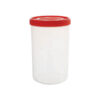 Cello Plastic Container Jar 1500ml Plain (Pack of 6)