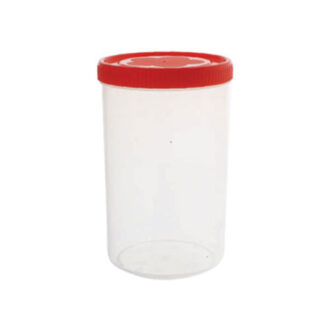 Cello Plastic Container Jar 1500ml Plain (Pack of 6)