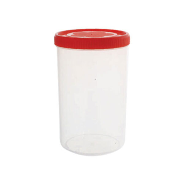 Cello Plastic Container Jar 1500ml Plain (Pack of 6)