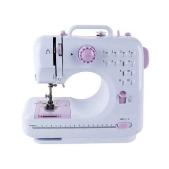 Decakila Sewing Machine With 12 Built-in Stitch Patterns 4 AA Batteries Double Thread Double Speed KUTT031W