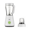 Braun Blender 1.5L 500w PowerBlend Triangular Plastic Jug, 2 Speed, Ice Crushing Function, Stainless Steel Blades JB0115WH