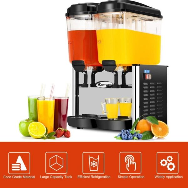 Generic Commercial Juice Dispenser 36L (18Lx2Tanks)