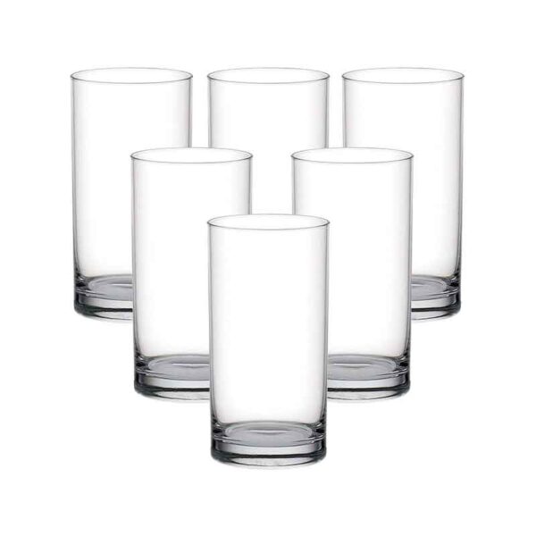 Ocean Glass 6pcs Fin Line Hi Ball 280ml Drink Tumbler 1B01210
