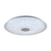 Tronic Patterned White Glass LED Changeable (3 Shades) Ceiling Light