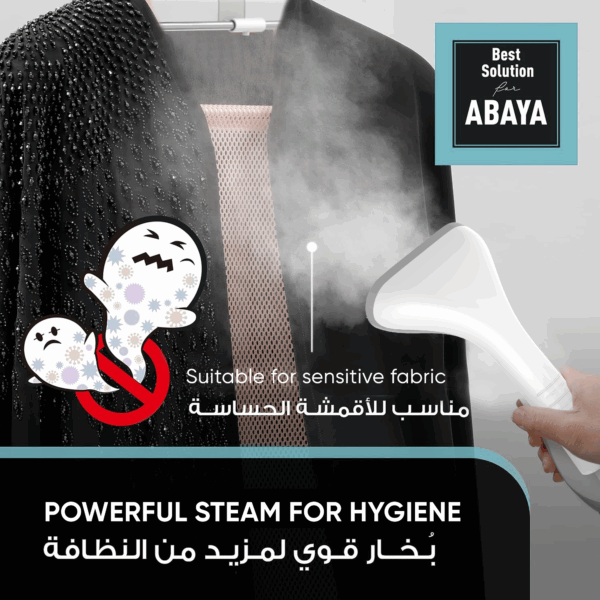 Nikai Steam Iron 1600W 280ml Self-Cleaning Function Non-Stick Soleplate Vertical Steam Dry & Spray Options Adjustable Temp Indicator Light Variable Steam Control NSI858AX