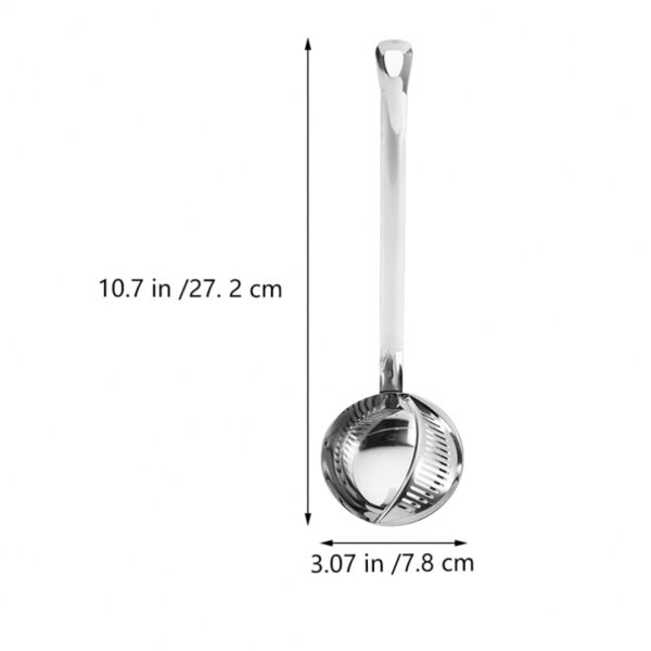 Nadstar Stainless Steel Hot Pot Soup Spoon Strainer Scoops Spoon Slotted Strainer Ladle Gravy Ladle Colander Kitchen D198