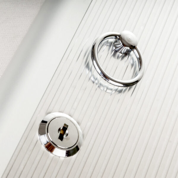 Defelom Key Box Aluminium Cabinet with Key Lock 32 Keys (Keychains not Included)