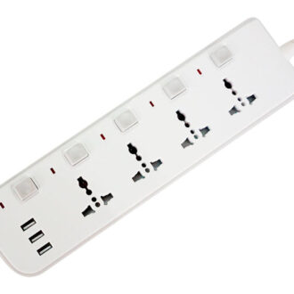 Tronic 4 Way Extension With USB Ports