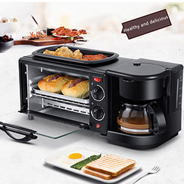 Kodtec Breakfast Maker 3in1 9L 1250W Oven Grill & Kettle KT-3709BM