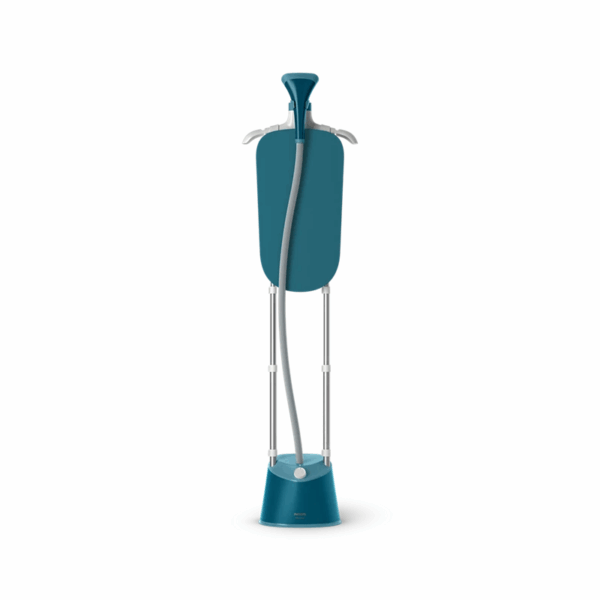 Philips Garment Steamer 1000 Series 1800W with 2 Poles, Integrated Stylemat, 1.8L Detachable Tank, 3 Steam Settings, 36 g/min, Hanger, Brush, Glove STE1040/26