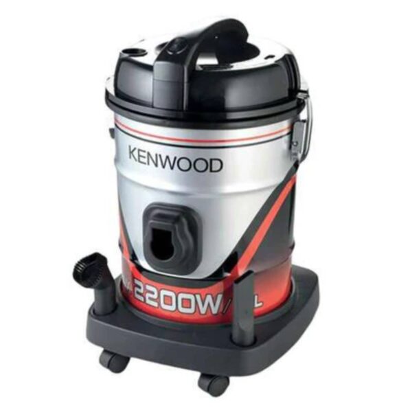 Kenwood Drum Vacuum Cleaner 2000W 20L Tank with 8m Extra Long Power Cord Removable & Washable Filter Multi Surface for Home Office VDM40.000BR