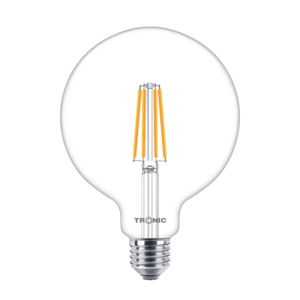 Tronic E27 LED Warm White Globe Filament Bulb
