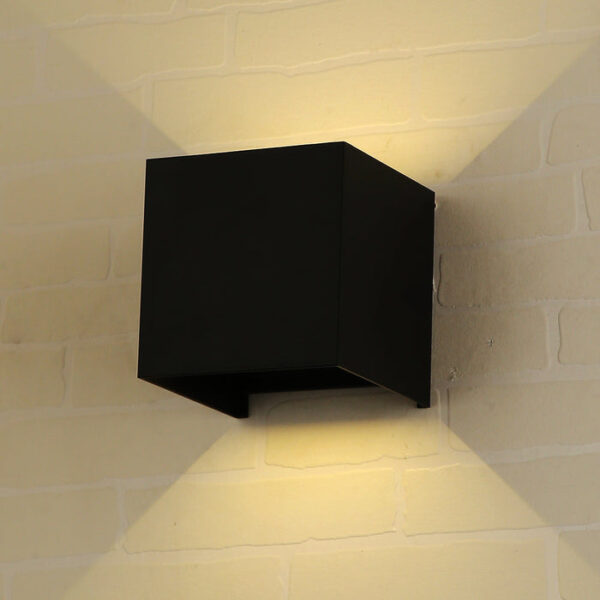 Tronic Black Square 6 Watts Wall Light
