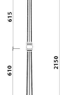 Tronic Ornamental 3 Headed Bollard Light