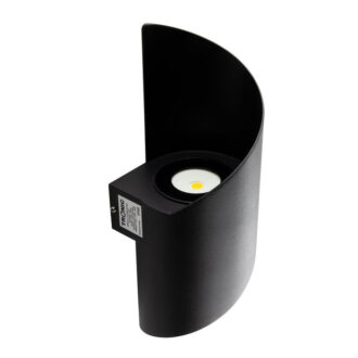 Tronic Black Spiral Wall Light