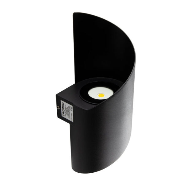 Tronic Black Spiral Wall Light