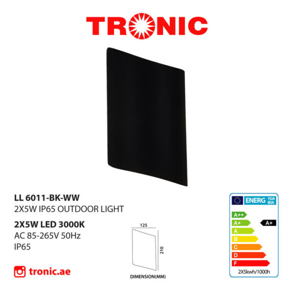 Tronic Quadrilateral-shaped wall light