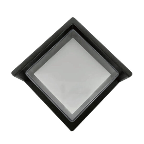 Tronic Black LED Wall Light Square