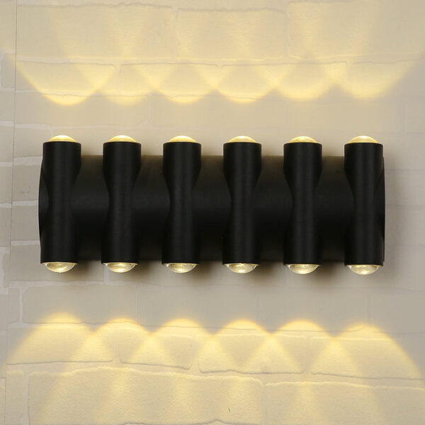 Tronic Black Up & Down LED Wall Light
