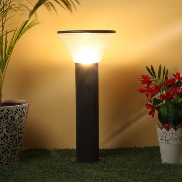 Tronic Black Cone-Shaped Garden Bollard