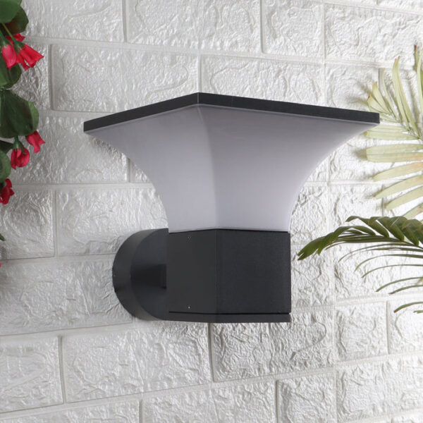 Tronic Black Square Cone-Shaped Wall Light