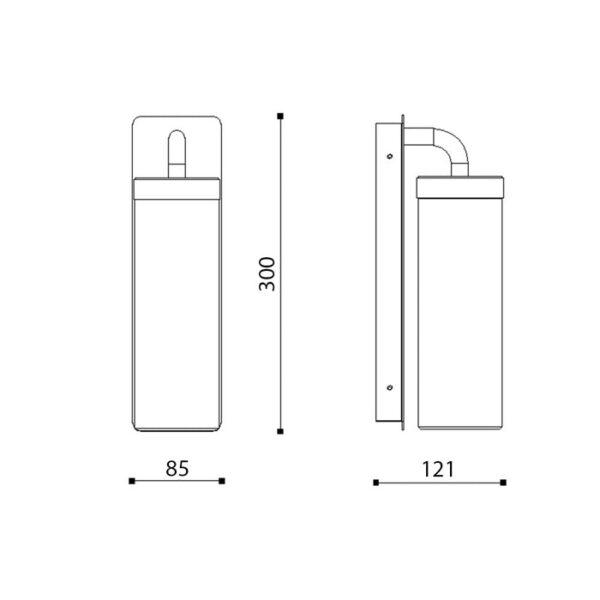 Tronic Modern Wall Lantern