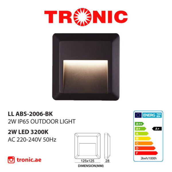 Tronic Square LED step light