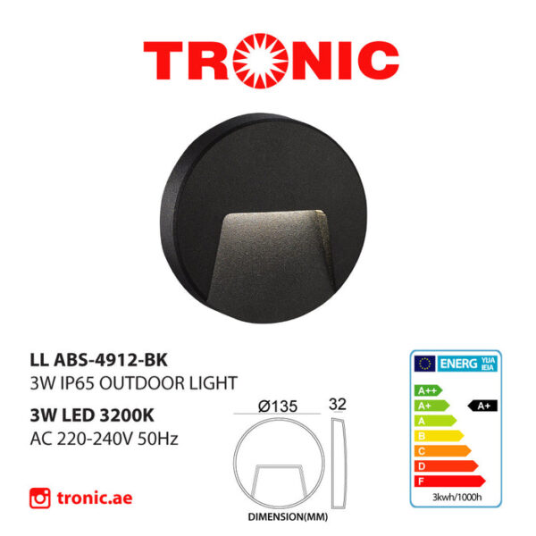 Tronic Circular Curved LED Step Light