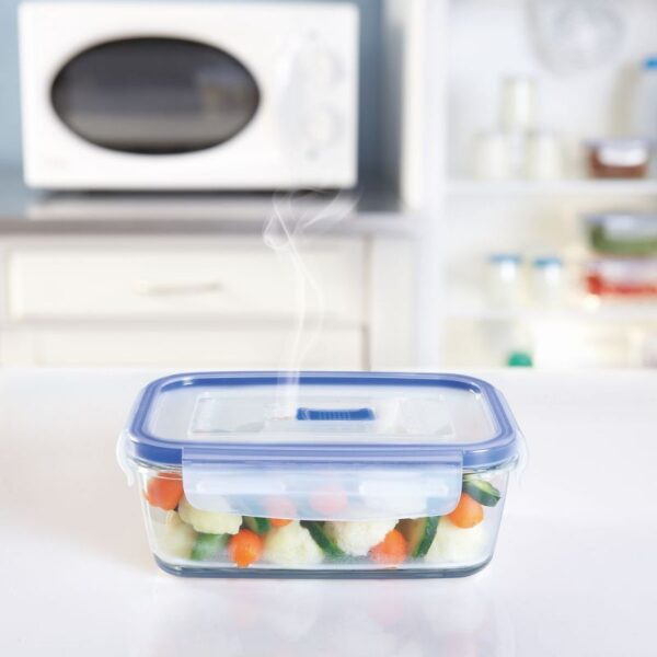 Luminarc Pure Box Square Food Container 122cl Flat Rim P3552