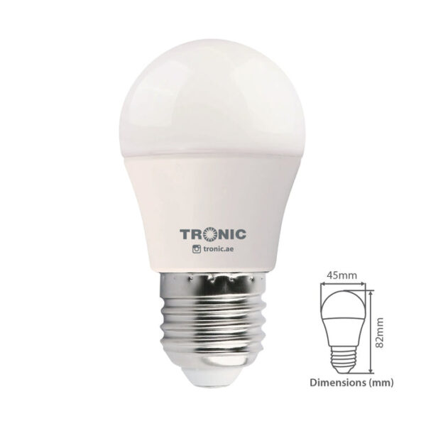 Tronic 6 Watts Golf Warm White LED E27 (Screw) Bulb
