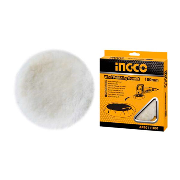 Ingco Wool Polishing Bonnet 180mm APB0111801