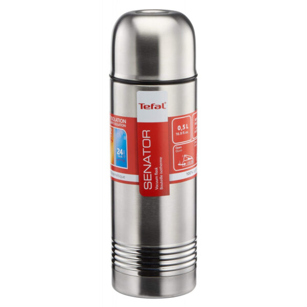 Tefal Senator Vacuum Flask 1L Thermal Bottle Stainless Steel Inox Thermal Bottle Break Proof Thermos Insulated Vacuum Flask K3063414