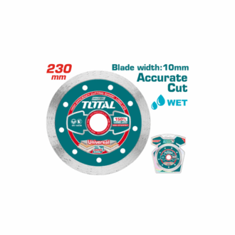 Total Wet Diamond Cutting Disc 230mm for Stone, Concrete, Brick, Granite, Marble Cutting TAC2122301