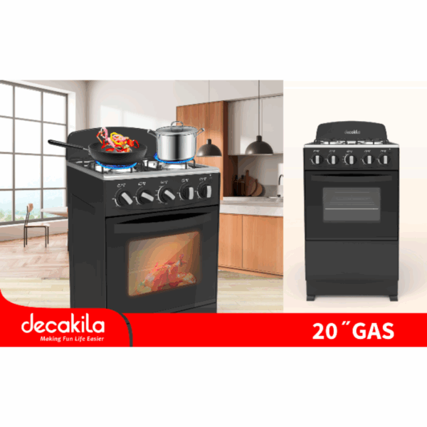 Decakila Cooker 50x50 Full Gas Cooking Range Gas Oven 50L KUGS003B