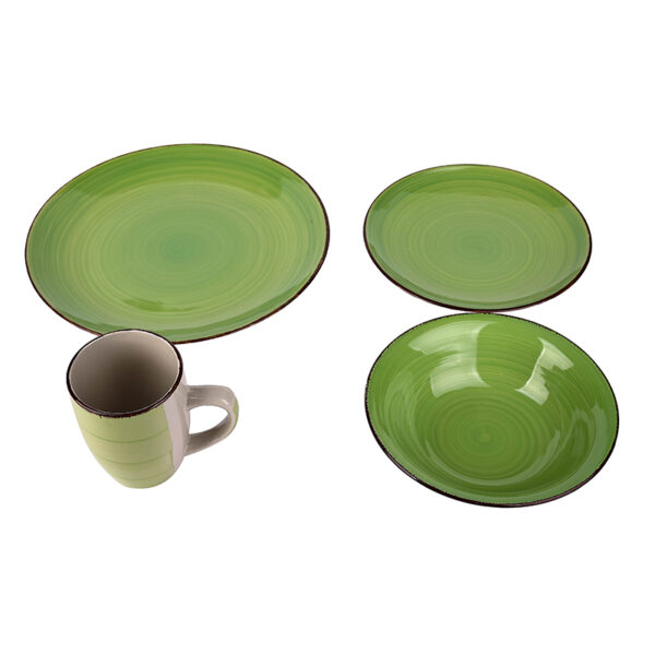 Nadstar Dinner Set 16pcs Porcelain Mug 4pcs Plate 4pcs Bowl 4pcs Soup Plate 4pcs 2023023