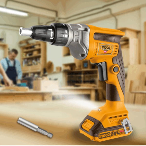 Ingco Cordless Drywall Screwdriver 20V with Battey & Charger CDSLI204200