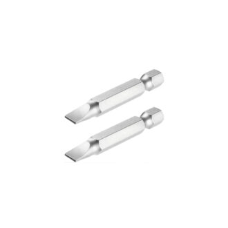Total Magnetic Tip Screwdriver Bit SL6x1.0 50mm, S2 Industrial Steel 2pcs Set TAC16SL624