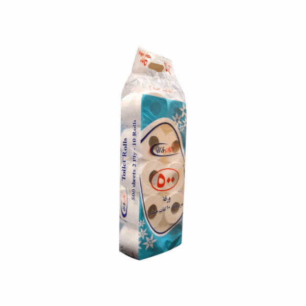 U&Me Toilet Paper Roll 500 Sheets (Pack of 10Pcs)