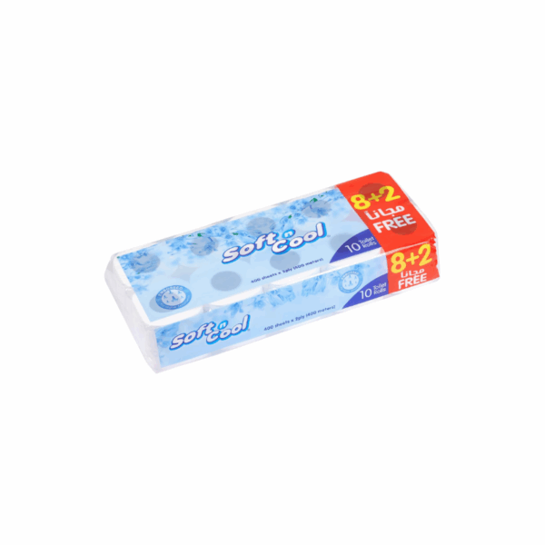 Soft n Cool Toilet Roll 400 Sheets x 2 Ply (Pack of 10)