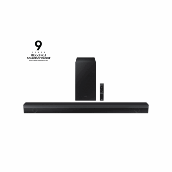 Samsung Soundbar with Subwoofer 3.1ch B-Series with Dolby Digital 5.1 & DTS Virtual X, Bass Boost, Adaptive Sound Lite, One Remote HW-B650/ZN