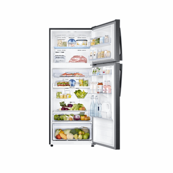 Samsung Refrigerator 460L Double Door, Top Freezer with Twin Cooling Plus, Digital Inverter Technology, TMF, DIT, Air Hygienically, LED Lighting, Black RT60K6341BS/RT46K6341BS