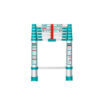 Total Telescopic Ladder with 6 Steps, Aluminium Body, Easy Carry THLAD08061