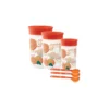 Cello Plastic Container Glory (Small) 750ml 1000ml & 2000ml 3pc Set