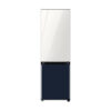 Samsung Refrigerator Glam 339L with Digital Inverter, Flat Design, Bottom Freezer, Bespoke, Metal Cooling, LED Lighting, DIT White and Navy RB33T307029