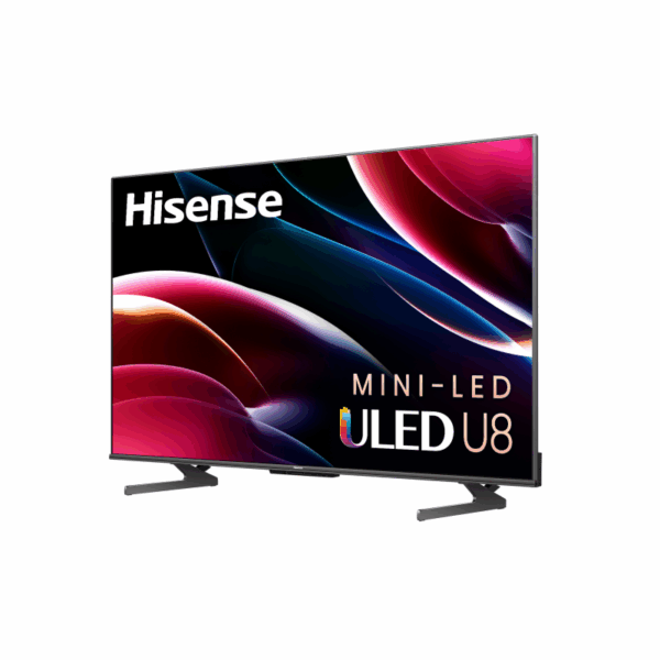 Hisense Mini-LED Pro Quantom ULED UHD 4K Smart TV with Quantum Dot Colour, Dolby Vision IQ, HDR 10+, Game Mode Pro, Voice Remote 55U8H/K